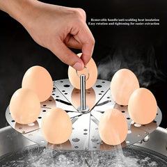 Collapsible Stainless Steel Steamer Tray Kitchen Household Thick Steamer Rack