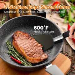 3pcs Silicone Spatula Set 600 F Heat Resistant Dishwasher Safe Sturdy Nonporous