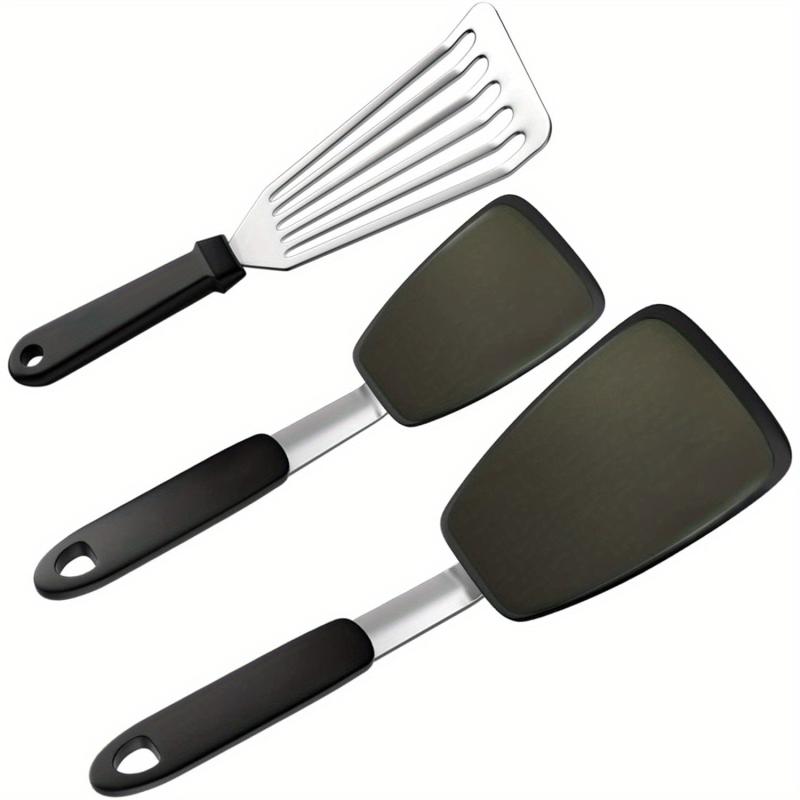 3pcs Silicone Spatula Set 600 F Heat Resistant Dishwasher Safe Sturdy Nonporous