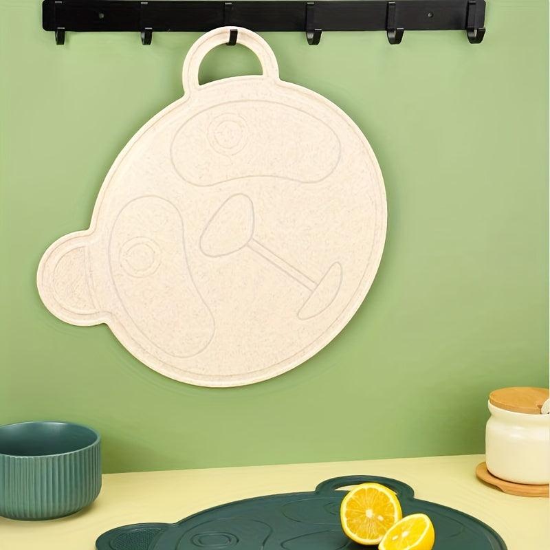 1pc Panda Cutting Board Antibacterial Plastic Kitchen Gadget