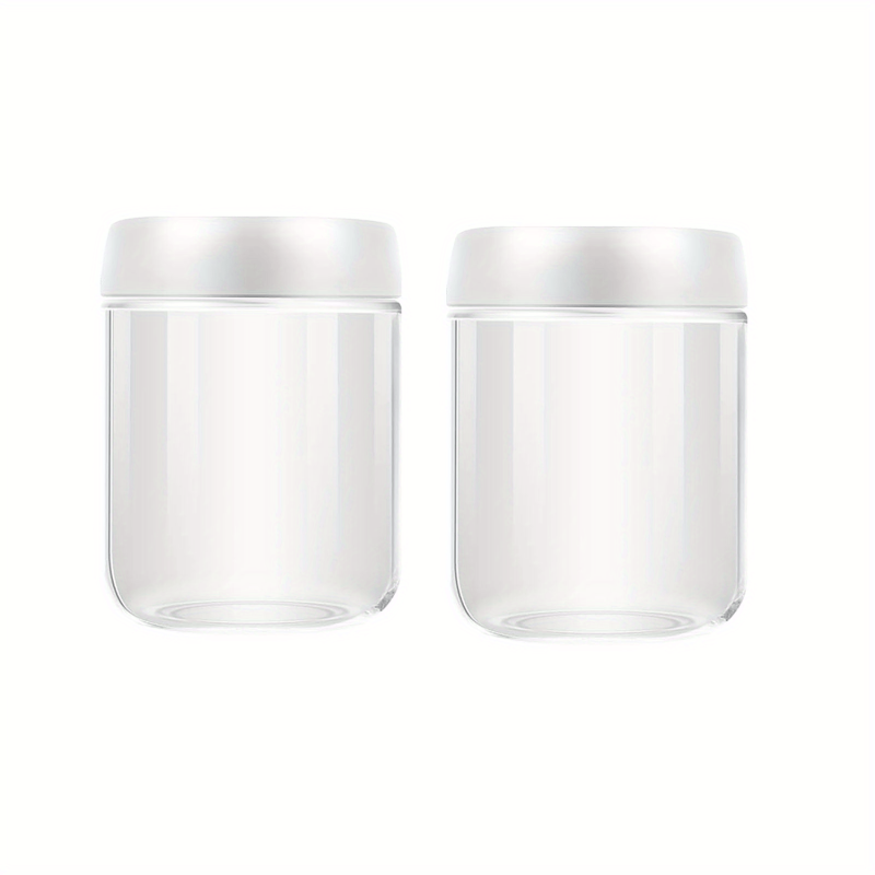 4pk 20oz Spiral Lid Glass Jars, Leak Proof Food Storage Container