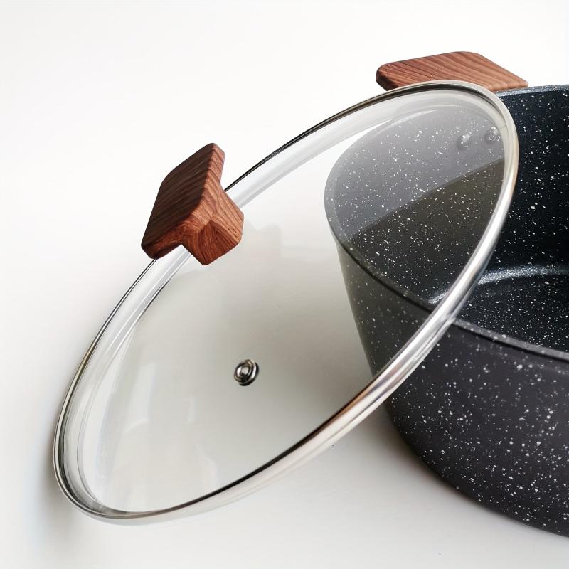 1pc Maifanshi Aluminum Saucepan with Glass Cover