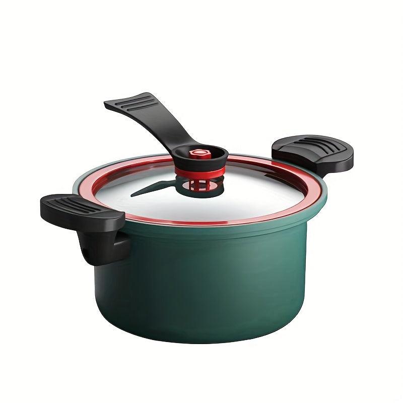 Micro Pressure Cooker Stainless Steel Pot with Glass Cover