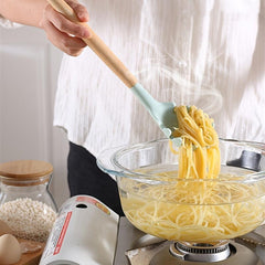 12pc Silicone Utensils Set - Spatula, Spoon, Ladle, Whisk, Spaghetti