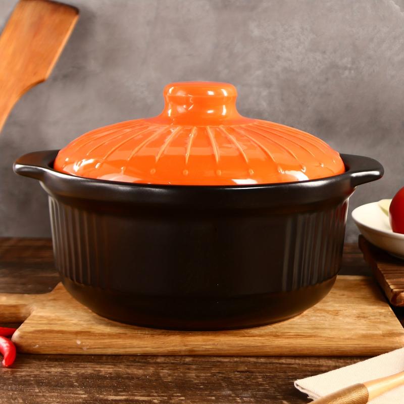 3400ml Ceramic Casserole Stew Pot High Temp Resistant
