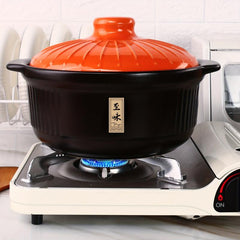 3400ml Ceramic Casserole Stew Pot High Temp Resistant