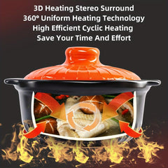 3400ml Ceramic Casserole Stew Pot High Temp Resistant
