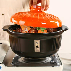 3400ml Ceramic Casserole Stew Pot High Temp Resistant