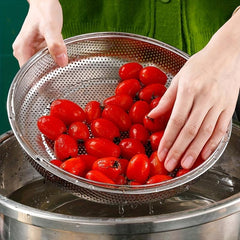 2pcs Stainless Steel Steamer Cleaning Fruits And Vegetables