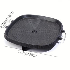 Non Stick Square Grill Pan with Handle for Outdoor BBQ Party