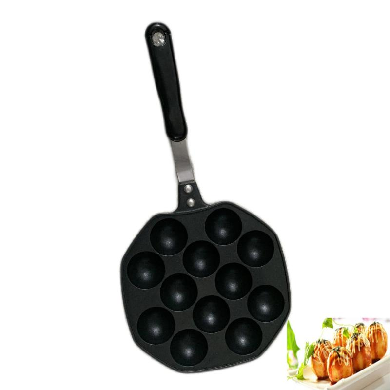 Takoyaki Pan 12 Holes Octopus Ball Maker Non Stick Cooking Plate