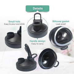 2pcs Wide Mouth Mason Jar Pour Spout Lids with Handle