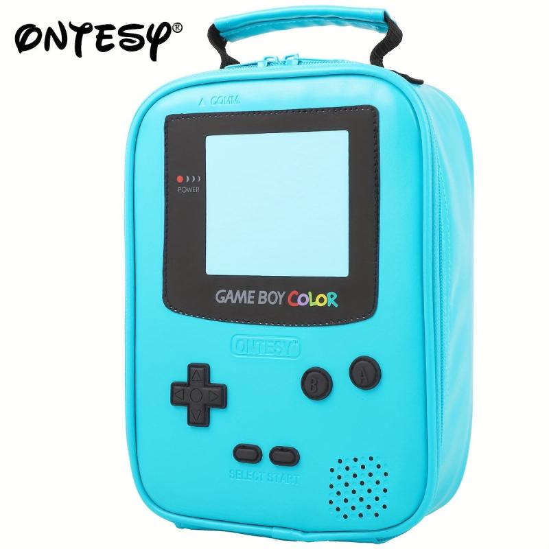 Gameboy Leather Lunch Bag Insulated Cooler for Kids Boys Girls