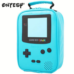 Gameboy Leather Lunch Bag Insulated Cooler for Kids Boys Girls