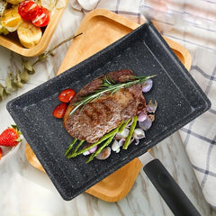 Japanese Omelette Pan 22.5cmx14 Wave Pattern Non-Stick Tamagoyaki Frying Pan