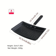 Japanese Omelette Pan 22.5cmx14 Wave Pattern Non-Stick Tamagoyaki Frying Pan