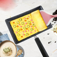 Japanese Omelette Pan 22.5cmx14 Wave Pattern Non-Stick Tamagoyaki Frying Pan