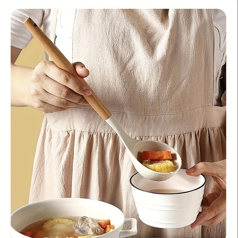 3pcs Silicone Spatula Set Heat resistant Frying Omelet Soup Spoon