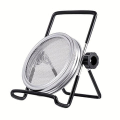 304 Stainless Steel Lid for Mason Jar with Folding Bracket, 86mm Diameter