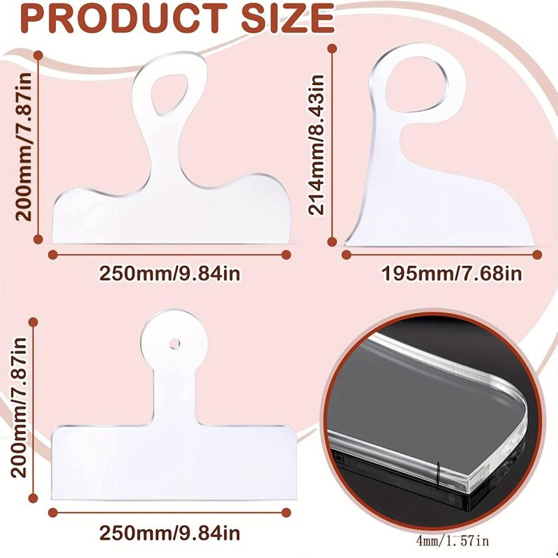 1pc Acrylic Router Template for Cutting Board, Kitchen Home Use