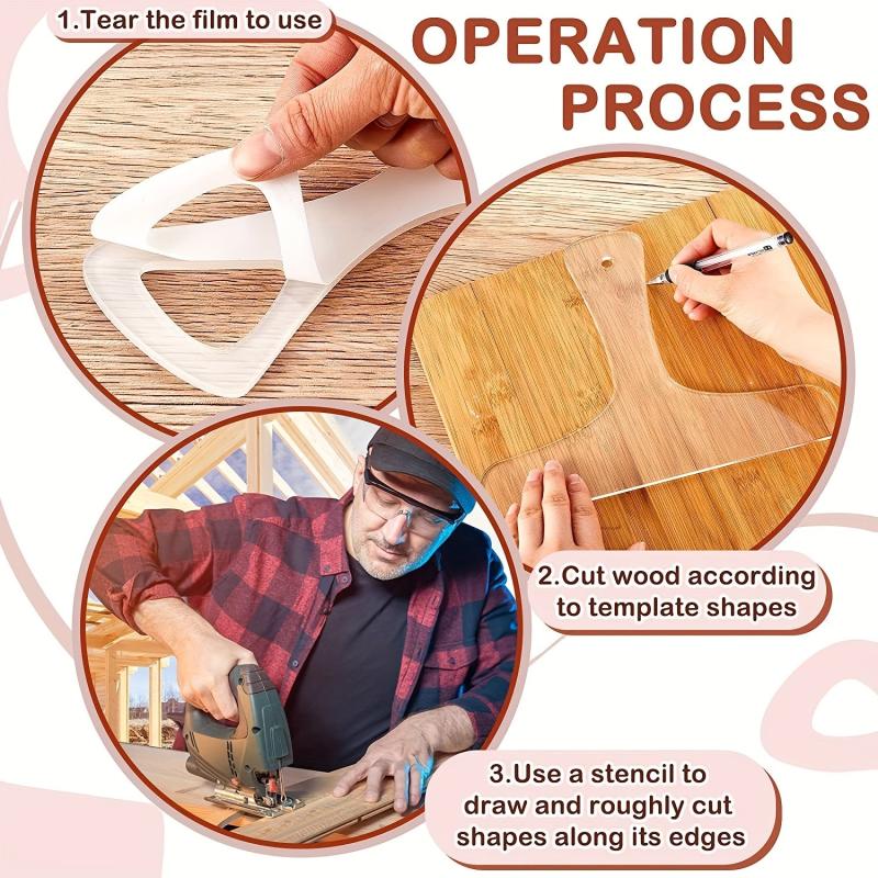 1pc Acrylic Router Template for Cutting Board, Kitchen Home Use