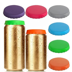 6pcs Leak-proof Sealing Silicone Cover for Beer Bottle Soda Cans