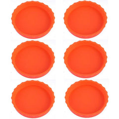 6pcs Leak-proof Sealing Silicone Cover for Beer Bottle Soda Cans
