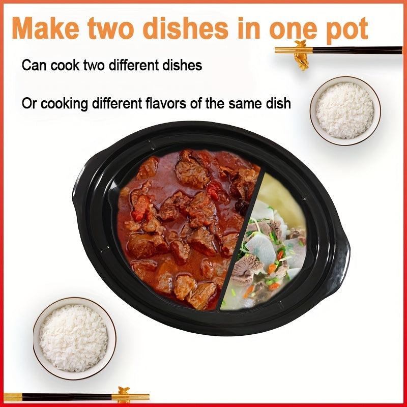 2 in 1 Silicone Slow Cooker Liner Reusable Separator Pad