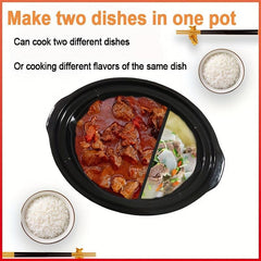 2 in 1 Silicone Slow Cooker Liner Reusable Separator Pad