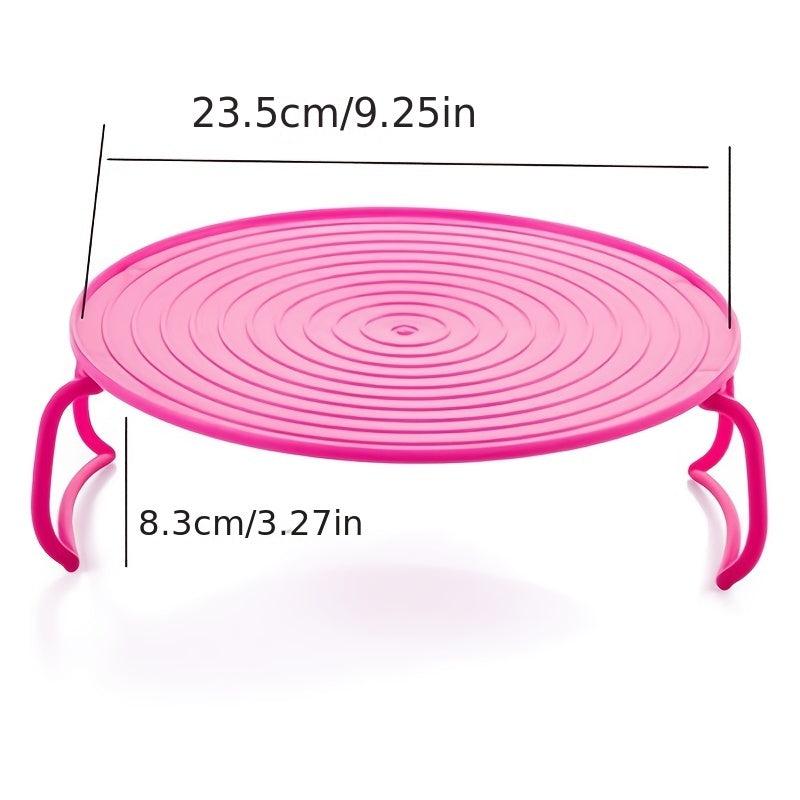 Kitchen Microwave Oven Shelf Layered Steaming Rack Food Tray Holder