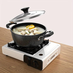 1pc Non Stick Soup Pot with Lid Maifan Stone for Induction Cooker
