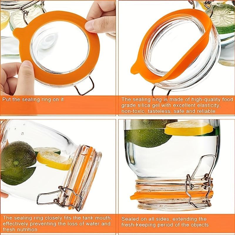 10pcs Silicone Jar Gaskets for Regular Mouth Canning Jar
