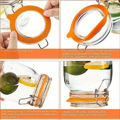 10pcs Silicone Jar Gaskets for Regular Mouth Canning Jar
