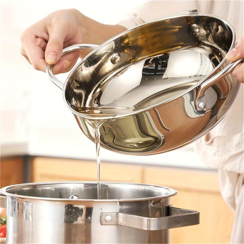 Stainless Steel Tempura Fryer Pan with Thermometer