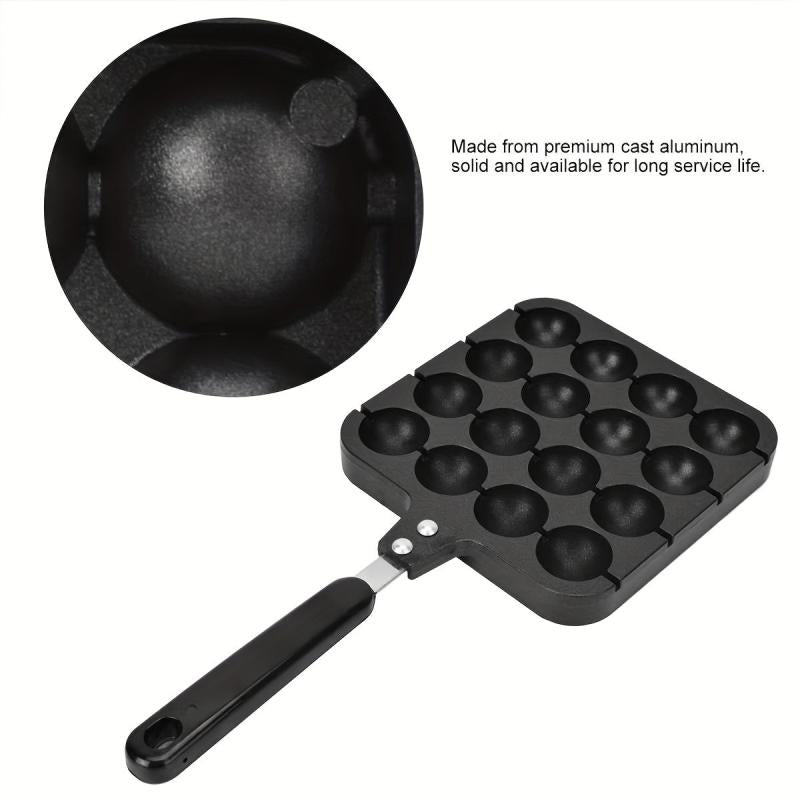 Heavy Duty Non Stick Takoyaki Pan 16 Holes Octopus Ball Maker