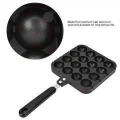 Heavy Duty Non Stick Takoyaki Pan 16 Holes Octopus Ball Maker