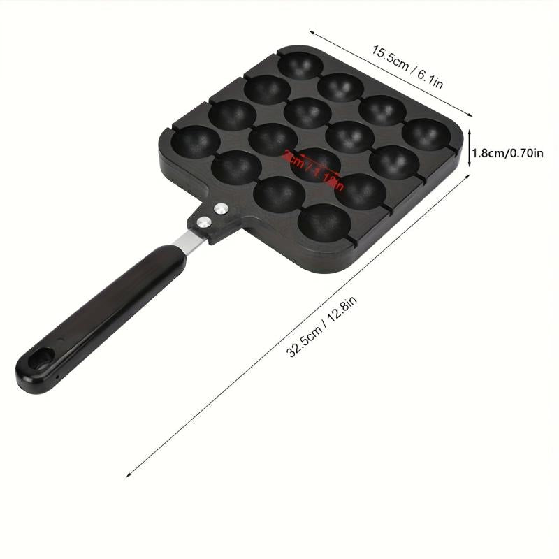 Heavy Duty Non Stick Takoyaki Pan 16 Holes Octopus Ball Maker