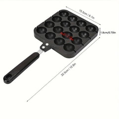 Heavy Duty Non Stick Takoyaki Pan 16 Holes Octopus Ball Maker