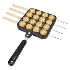 Heavy Duty Non Stick Takoyaki Pan 16 Holes Octopus Ball Maker