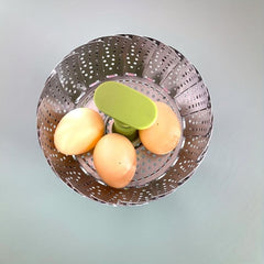 Stainless Steel Vegetable Steamer Basket For Veggies & Seafood Cooking