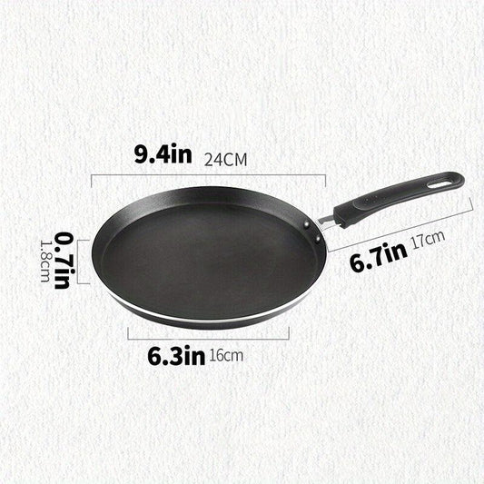 Stainless Steel Crepe Pan 23 Comal Griddle for Induction Cooker