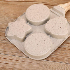 Sun Moon Stars Four Hole Egg Pan Medical Stone Non Stick Frying Pan