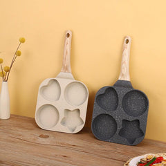 Sun Moon Stars Four Hole Egg Pan Medical Stone Non Stick Frying Pan
