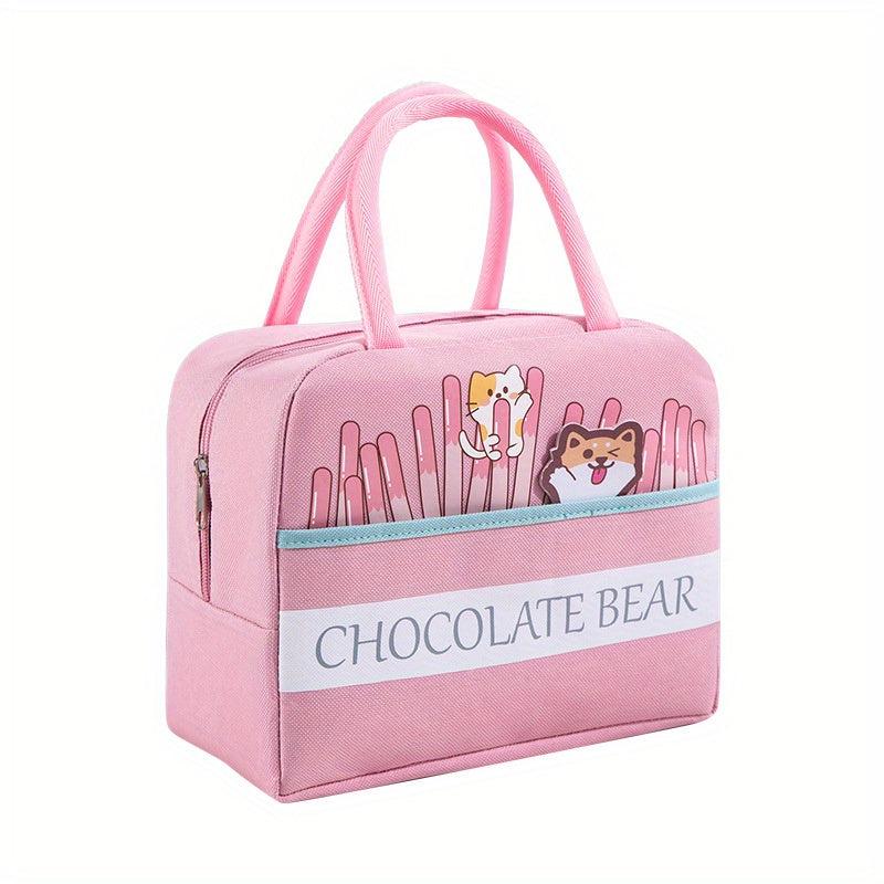 3D Cartoon Lunch Bag Large Capacity Aluminum Foil Bento Bag