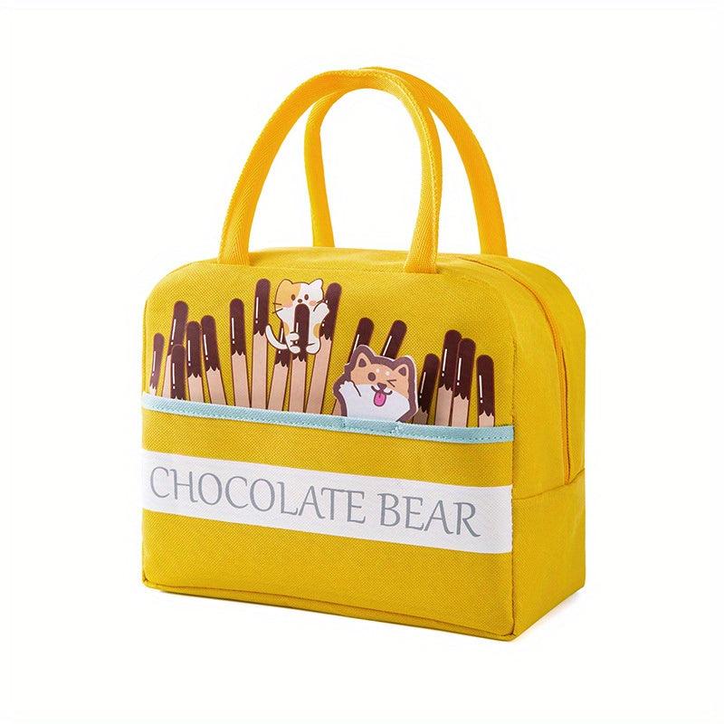 3D Cartoon Lunch Bag Large Capacity Aluminum Foil Bento Bag