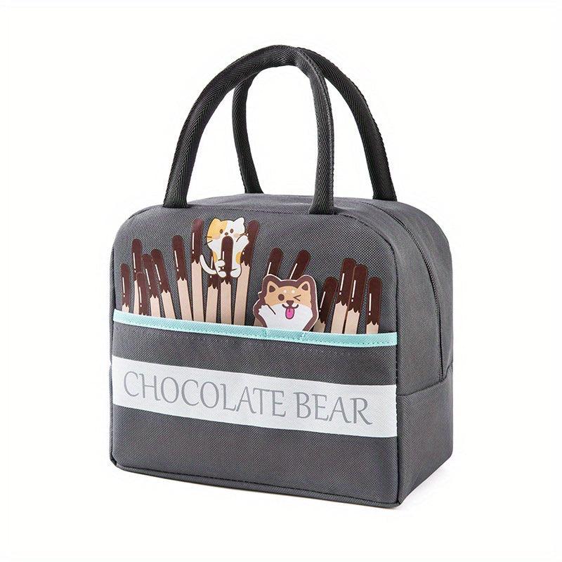 3D Cartoon Lunch Bag Large Capacity Aluminum Foil Bento Bag