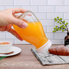6pcs 300ml Reusable Glass Bottles With Lids for Kitchen Supplies