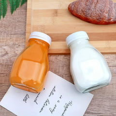6pcs 300ml Reusable Glass Bottles With Lids for Kitchen Supplies