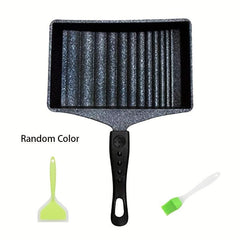 Tamagoyaki Pan Set Non Stick Omelette Pan with Spatula and Brush