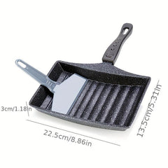 Tamagoyaki Pan Set Non Stick Omelette Pan with Spatula and Brush